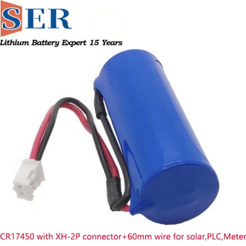 CR17450 Primary Battery 3.0V 2400mAh suitable for solar Intruder Alarm Equipment Digital Cameras Las