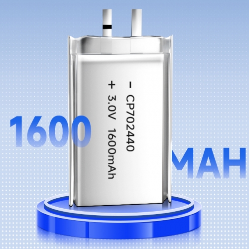 CP702440 3V 1500mah thin Li-MNO2 battery Soft pack lithium manganese battery with wires and connecto
