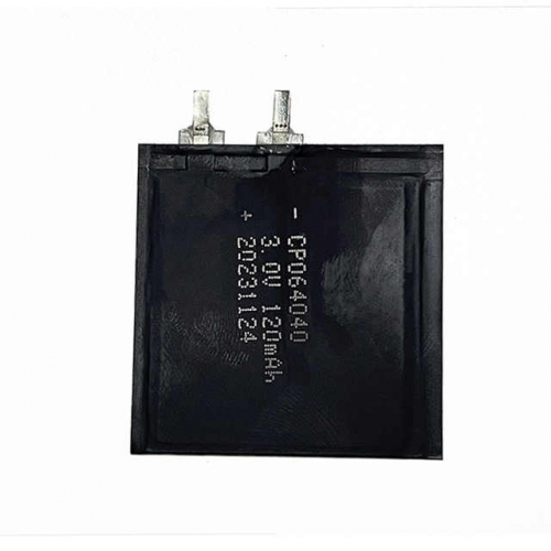 Primary Lithium Soft Battery Ultra Thin 3v Limno2 Pouch Cell CP502525 550mAh for RFID Cow Tags